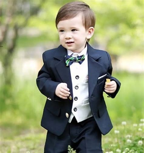 3 year old wedding tux.